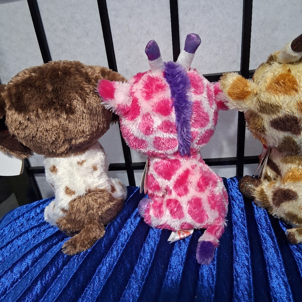Set of 5 Colorful Plush Toys. Ty Beanie - Picture 15 of 15